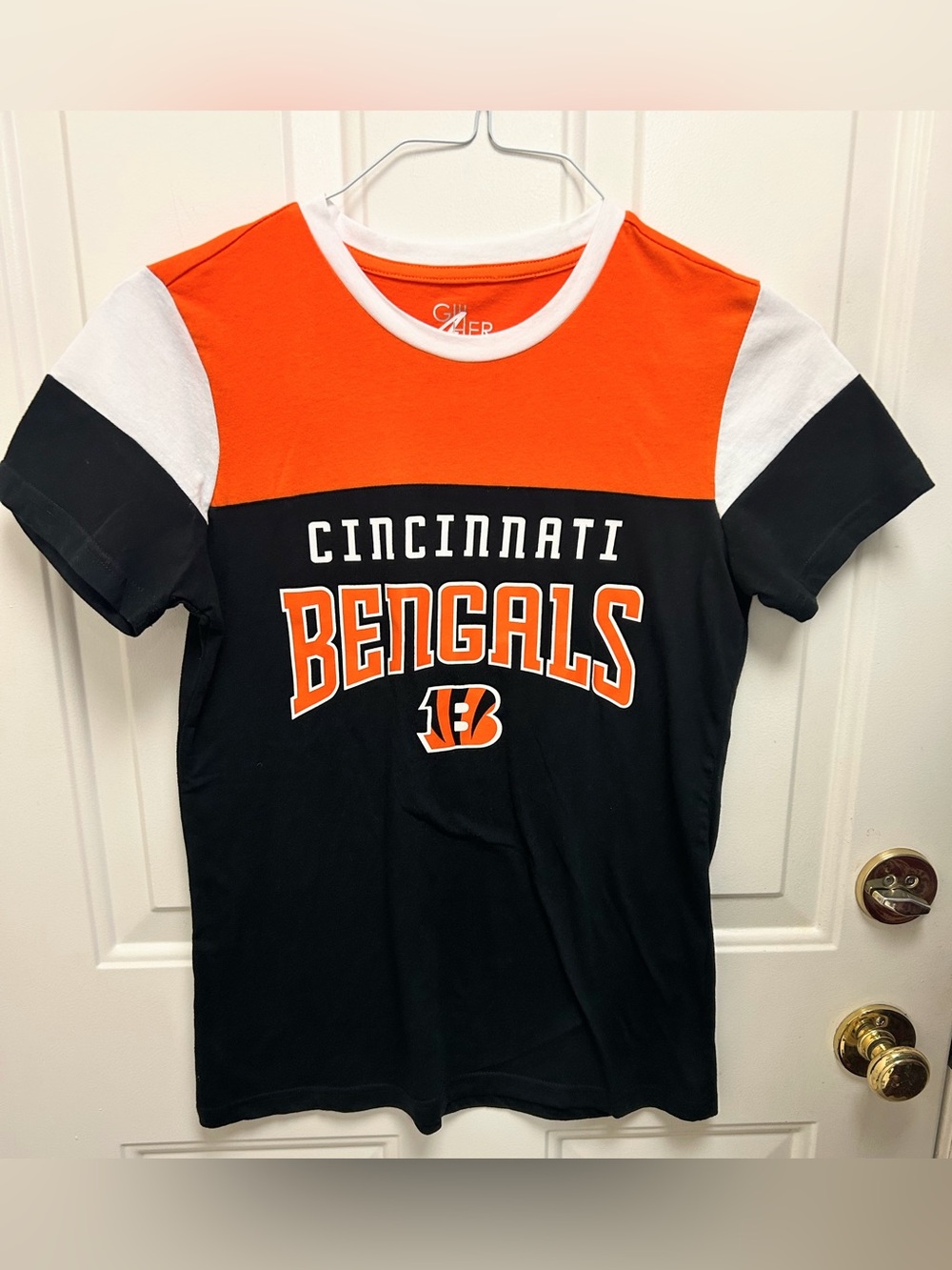 Cincinnati Bengals Colorblock Tee - Black & Orange